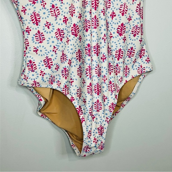 J. Crew printed tie shoulder One Piece Swimsuit size X-Large - Picture 6 of 6